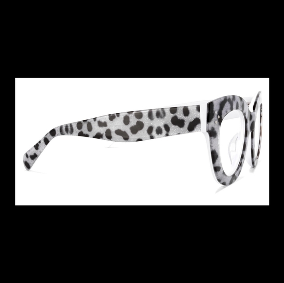 Fabulous Grey and Black Leopard Print Glasses! Brand New With Eye Case! - Picture 4 of 6